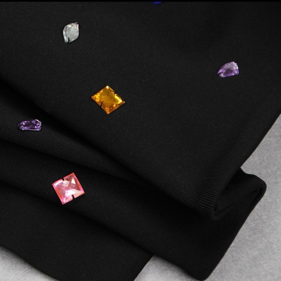 Bandage Dress with Embellishment - Picture 10 of 14